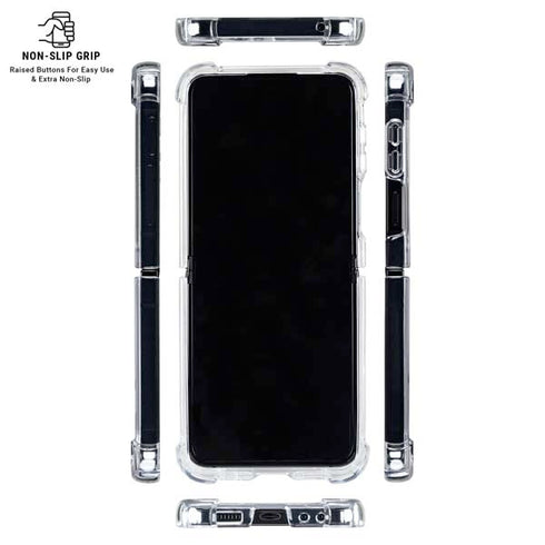 University of Georgia Bulldogs Mascot Galaxy Z Flip6 Clear Case